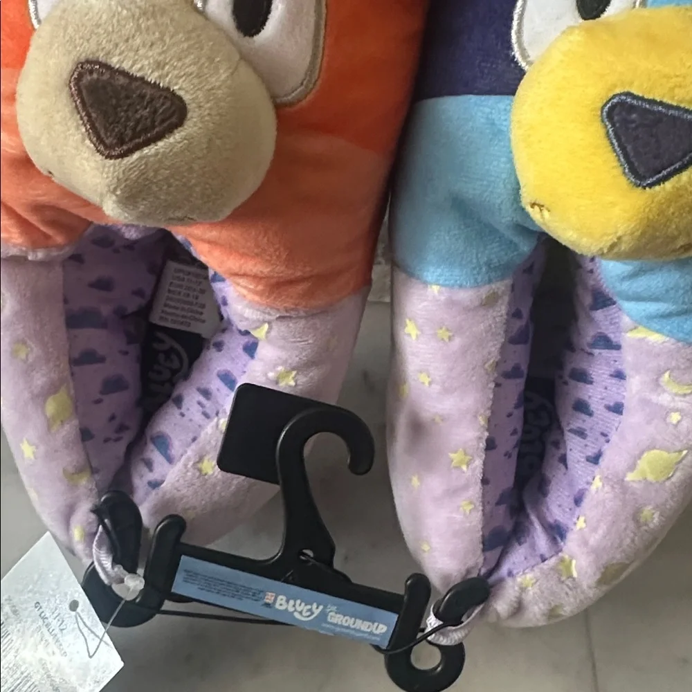 Bluey Toddler Girl Glow in The Dark Slipper Size 11-12